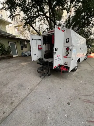 Magnet Plumbing service vehicle on-site for Faucet Repair in Bel Air